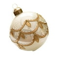 thumbnail image 5 of Handcrafted Glass Christmas Ball Decoration, 8cm Diameter, Festive Holiday Ornament, 5 of 7