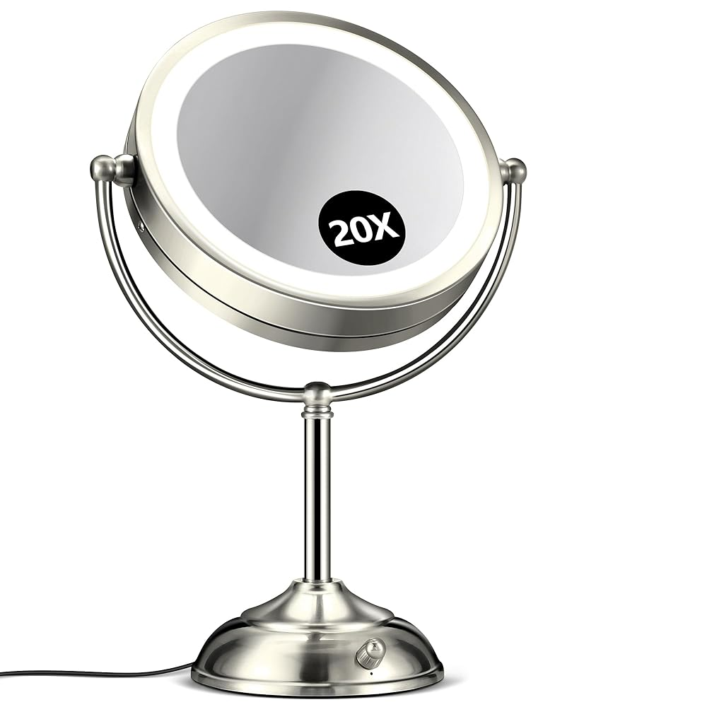 BBeauty Planet 20x Lighted Makeup Mirror Rechargeable 8.6" photo 1