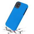 thumbnail image 5 of Apple iPhone 11 Phone Case Slim Hybrid Armor Shockproof Impact [Shock Absorption] Rubber Dual Layer Rugged Protective Hard PC Bumper Frame & Soft TPU BLUE Cover for Apple iPhone 11 / 6.1 inch, 5 of 6