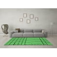 thumbnail image 3 of Ahgly Company Indoor Square Oriental Emerald Green Industrial Area Rugs, 3' Square, 3 of 4
