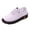 Pink, variant on Modisza Women Leather Loafers Lace Up Walking Sneakers Non Slip Comfortable Walking Shoes Ladies Summer Work Loafer Red Size 6.5