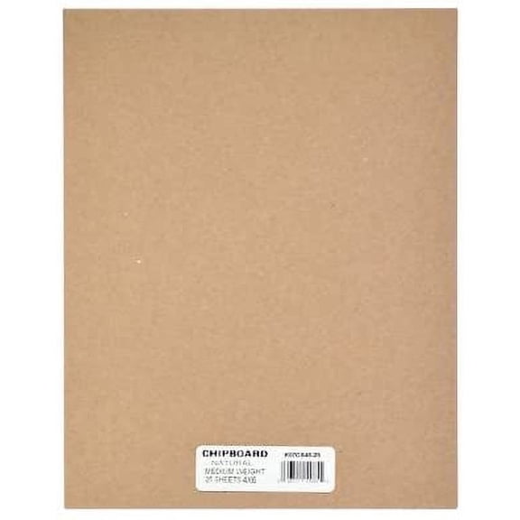 Grafix Medium Weight Chipboard Sheets 4"X6" 25/Pkg-Natural