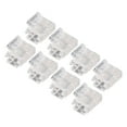 thumbnail image 1 of Connecteurs de Bande Lumineuse LED en Forme de L, 8 Pcs Connecteurs de Bande LED Cob Installation Facile Sans Espace 4 Broches 10mm pour la Maison, 1 of 8