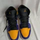 thumbnail image 3 of Ni - ke Ni - ke Air Jordan 1 Mid 'Los Angeles Lakers' DQ8426-517, 3 of 5
