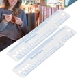 thumbnail image 1 of Plastic Knitting Needle Gauge, Knitting Needle Sizer Tool Multi Purpose  for Household for Sweater Knitting, 1 of 8