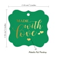 thumbnail image 7 of Inkdotpot Real Gold Foil Bracket Shape Paper Hang Tags Made With Love Wedding Favor Tags Pack Of 50, 7 of 7