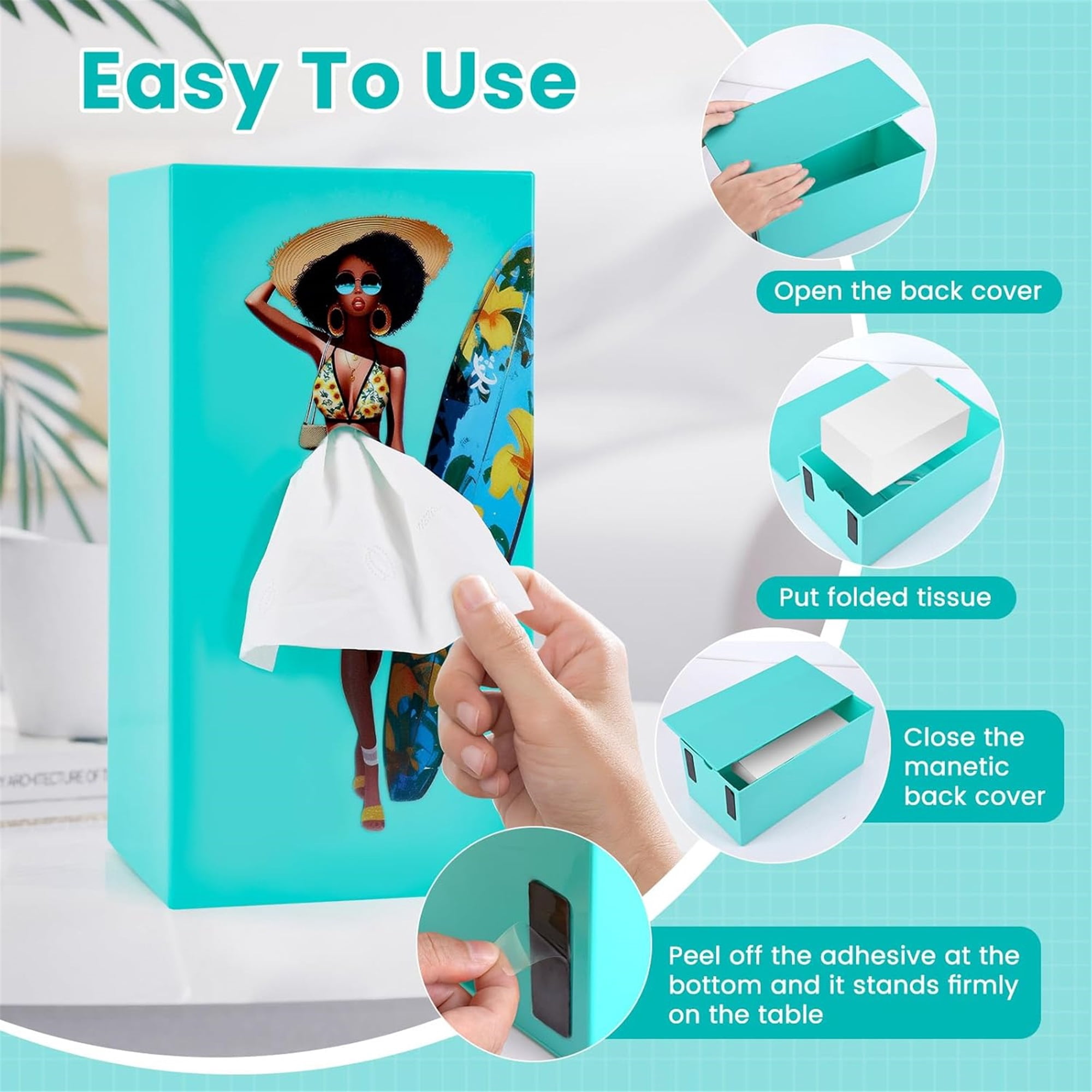SQDWYGUO Funny Tissue Box Holde, Lady Skirt Tissue Box Cover, A Funny  Vintage Lady Up Dress Design Tissue Box Holder Rectangular Decor -  Walmart.com