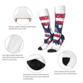 thumbnail image 3 of Lsque bass fish with the USA flag Printed Crew Socks Men's Women's LightWeight Thin Casual Calf Socks ,Knee High Socks,Cotton Socks, 3 of 6
