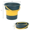Yuoaen Bathroom Products, Plastic Foldable Round Tub with Handle