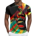 thumbnail image 1 of Tops para hombre, blusas y camisas de manga corta con cuello redondo para hombre Camisa de manga corta estampada para hombre Top/camisa de manga corta con cuello redondo Tops para hombre, 1 of 4