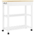 thumbnail image 5 of vidaXL Kitchen Trolley MONZA 84x40x90 cm Solid Wood Pine, 5 of 5