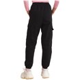 thumbnail image 6 of Zaldita Kids Girls Cotton Cargo Jogger Long Denim Jeans Elastic Waist Pants Street Hip Hop Jazz Dance Costumes A Black 4, 6 of 7
