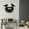 thumbnail image 5 of Craftnamesign Custom Bird Nest Metal Wall Art LED Light, Custom Bird Family Art, 5 of 5