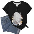 thumbnail image 7 of Women's Dolly Shirts Country Music Legend Graphic T‑Shirt Country Music Print Short Sleeve Tee Notch V Neck For Fans & Music Lovers Casual Tops XL, 7 of 7