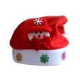 thumbnail image 2 of Gorro de Navidad con luz LED de dibujos animados de Papá Noel que brilla intensamente para adultos gorro brillante muñeco de nieve cabeza de Kits de decoración para fiestas muñeco de nieve Toystoory JJ16827-02, 2 of 4