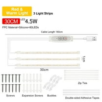 Grow Light,4 Dimmable Plant Indoor Usb And Play Red 3000k Led 3000k Lamp Dimmable With Supplement 4