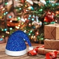 thumbnail image 6 of Fuzoiu Blue Circles Mosaic Print Santa Hat Christmas Hat for Adults,Santa Hats with Pompom, Unisex Xmas Holiday Hat for Christmas New Year Festive Party Supplies, 6 of 6