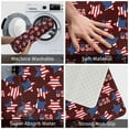 thumbnail image 3 of Gukieu American Stars1 Print Dust-proof Floor Mats, Water-absorbent and Non-slip Flannel Door Mats 16x24in, Home Decoration Suitable for Kitchen, Bathroom, Garage, 3 of 7