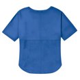 thumbnail image 5 of MIUOWANP Womens Half Sleeve Casual Shirt Women's 3/4 Casual Knit Top With Three-quarter Sleeve Patchwork Buttons Blue XL, 5 of 5