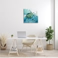 thumbnail image 2 of Stupell Industries Sea Tortoise and Fish over Blue Nautical Ocean Map, 24 x 24, Design by Carol Robinson, 2 of 5