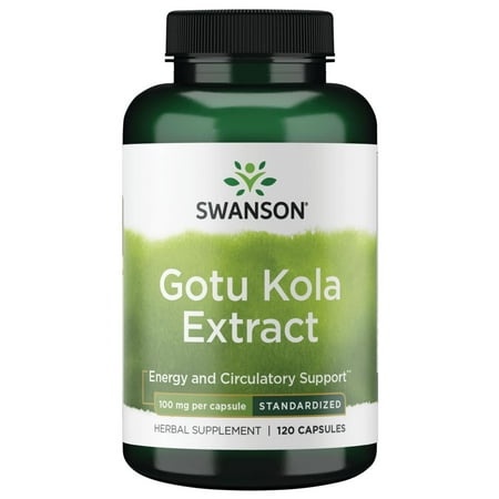 Swanson Gotu Kola (Standardized) 100 mg 120 Capsules