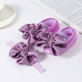 thumbnail image 2 of Huowey Newborn Baby Shoes With Hair Band Fashion Soft Soled Newborn Shoes Versatile Dress Flower Shoes Newborn Shoes Cozy Footwear, 0-6 Months, 2 of 4