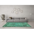 thumbnail image 3 of Ahgly Company Indoor Rectangle Animal Turquoise Blue Traditional Area Rugs, 4' x 6', 3 of 4