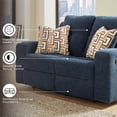 thumbnail image 6 of Signature Design by Ashley Danum Blue Reclining Loveseat, 6 of 18