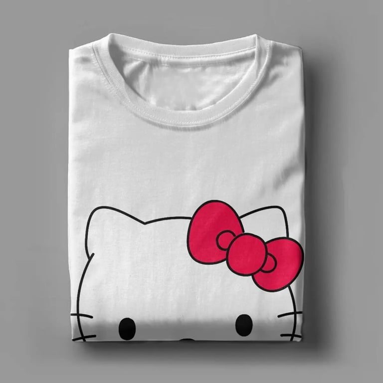 Men Women s Hello Kitty Love And Hearts Valentine T Shirts Cotton Clothes Creative Short Sleeve Tees Birthday Present T Shirts YY Walmart