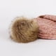 thumbnail image 3 of Gorros de esquí con pompón y forro polar de punto para mujer, gorros de punto fino con protección para los oídos, cálidos para exteriores, mantienen el calor y previenen el frío, 3 of 5