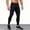 Black, variant on Men's High Stretch Yoga Compression Pants, Quick Dry Tight Fit Base Layer, Workout Running Training Trousers