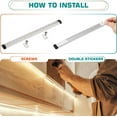 thumbnail image 3 of shiyou-Under Cabinet LED Light Bar 15", Single Curio Cabinet Display Case Light, Counter Lights for Kitchen, 120V Wall Plug in, On Off Switch, 2 Light Bars, Daylight, 3 of 4