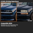 thumbnail image 2 of Spec-D Tuning Euro Headlights Smoke Lens Compatible with 1998-2004 Chevy S10 Blazer L+R Pair Head Light Lamp Assembly, 2 of 7