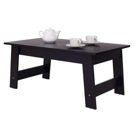 Costway Convenient Coffee Table Side End table Home Office Modern Decor Black