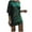 Green, variant on Women's Off Shoulder Sequin Dresses Long Sleeve Loose Casual Cocktail Party Dress Sparkly Glitter Short Mini Dress White S