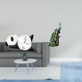 thumbnail image 2 of Reloj de pared,Reloj de pared Panda Decoración del hogar Lindo Creativo,Reloj de pared con forma de panda,moderno y resistente.,Figura de escritorio,Estante de estatua de pavo real para, 2 of 8