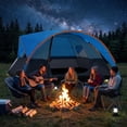 thumbnail image 4 of SANOPY 6-8 Person Instant Camping Tent with Removable Rainfly, Auto Setup Pop Up Tent for Family Outdoor /Hiking/Traveling with Carry Bag, Light Blue, 4 of 10