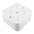 thumbnail image 1 of Canopy Weight Plates White Plastic 4Pcs 8.3X8.3X1.1In For Party Planners, 1 of 5