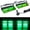 Green, variant on 2-In-1 Dash Lights - 2 X 7.3 Inches, 16 Leds, Windshield Visor Safety Light Bars for Off-Road Trucks, Construction Vehicles, Without Battery