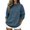 *Blue, variant on VBVC Women's Mock Neck Stretchy Sweatshirt , Fall Winter Pullover For Women , Ladies' Long Sleeve Hoodie with Zip Pocket , S-2XL