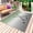 Sage Green Gray, variant on Blue Ombre Outdoor Rug 6x9 Ft - Reversible Patio Rug Outdoor Camping Rugs, Black Hockey Sticks Minimalist Style Washable Indoor Outdoor Area Rugs, Non-Slip Outdoor Carpet Runner for Deck/Porch