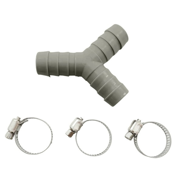 Washing Machine Drain Hose Y Type Reducer Connector Split Pipe Three Way Adapter Durable Laundry Utility