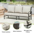 thumbnail image 2 of Vicllax 7-Seater Patio Conversation Set Outdoor Sofa Furniture Set with 2 Ottomans, Beige, 2 of 9
