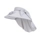 thumbnail image 3 of Ventilador de moda de sombrero de visor de ventilador para pescar Camping Beach al aire libre deportes al aire libre Gris claro, 3 of 8