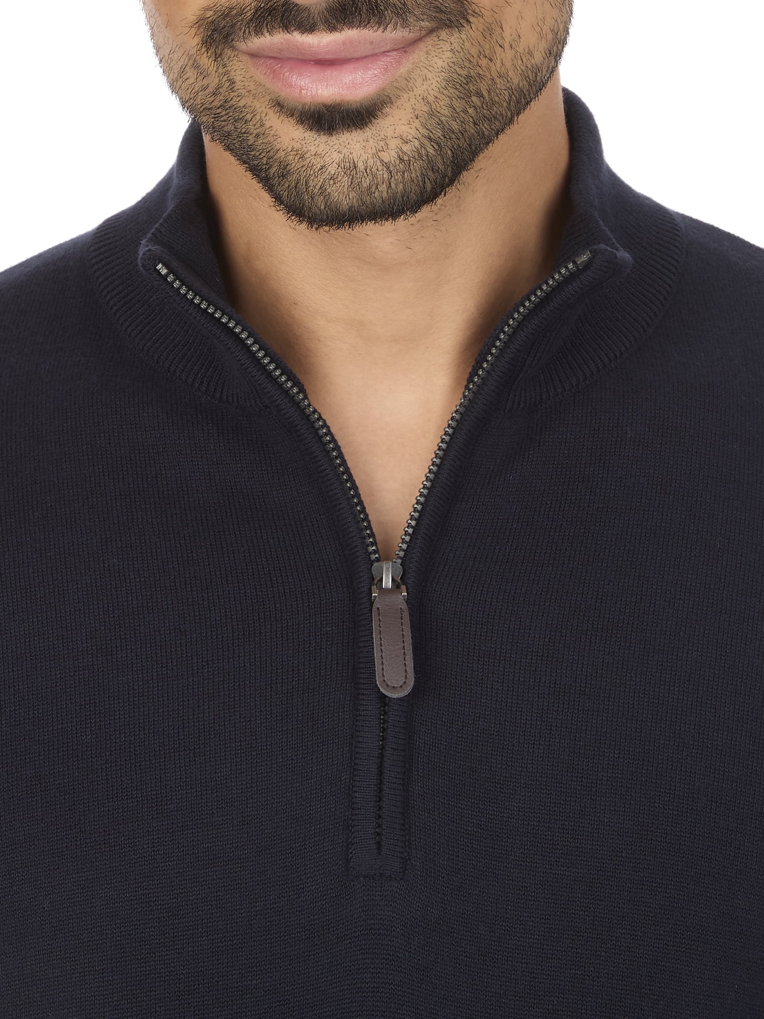 George Men's & Big Men's Classic Fit Jersey Quarter Zip Sweater, Sizes S-3XL