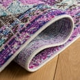 thumbnail image 5 of SAFAVIEH Madison Elinor Traditional Distressed Area Rug, Lavender/Light Blue, 6'7" x 6'7" Square, 5 of 8