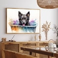 thumbnail image 3 of Schipperke Cute Dog Cat in Bathtube Pictures Painting Prints, Funny Colorfull Animals Bathroom Wall Decor Pet Artworks Pet Gift Ready To Hang, Canvas Wall Art, 3 of 5