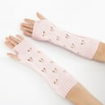 thumbnail image 2 of Yoyauz Women's Long Fingerless Gloves Arm Warm Knit Thumbhole Stretch, 2 of 6