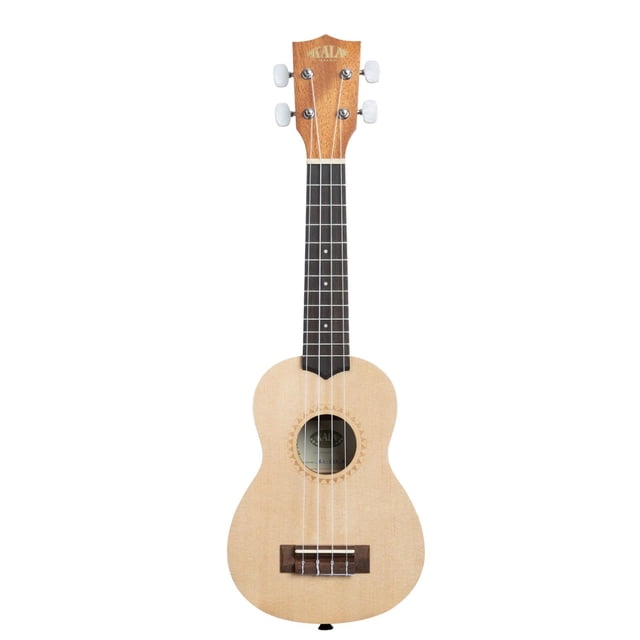 Ukelele Soprano KALA de Caoba Satinado con Tapa de Abeto KA-15S-S Cafe 8x21x57