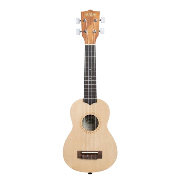 Ukelele Soprano KALA de Caoba Satinado con Tapa de Abeto KA-15S-S Cafe 8x21x57